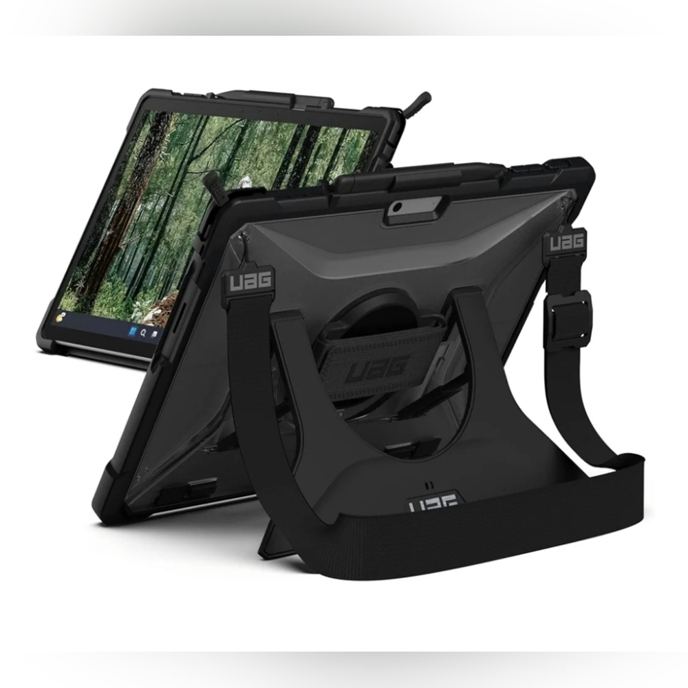UAG Plasma Ice Case for Surface Pro 11/10/9 | Kickstand + Strap + Pen Holder